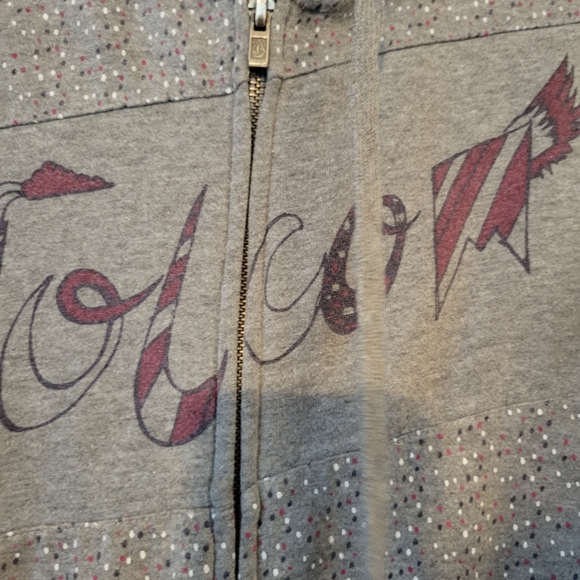 Volcom Womens Full Zip Hooded Sweatshirt Jacket - Picture 2 of 4